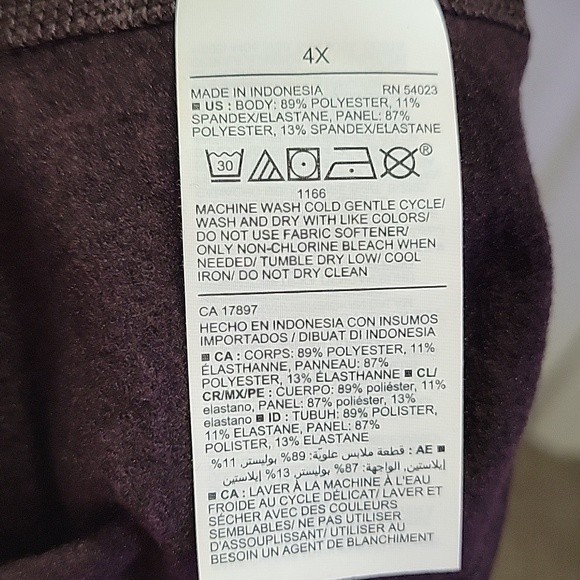 NWT Old Navy Cozecore Go Dry Dark Raisin Lightweight Turtleneck Crop Top Size 4X - Picture 6 of 7